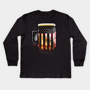 American Beer Kids Long Sleeve T-Shirt